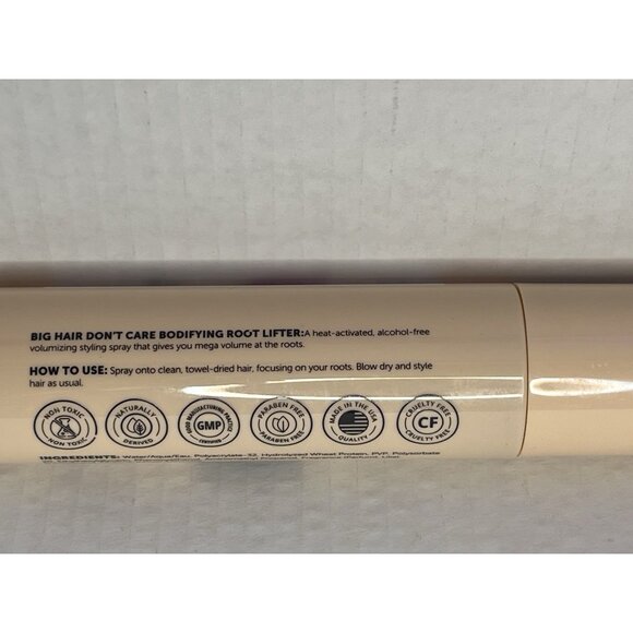 VIC Big Hair Dont Care Bodifying Root Lifter Heat Activated Volumizing Spray 5oz - Picture 6 of 8